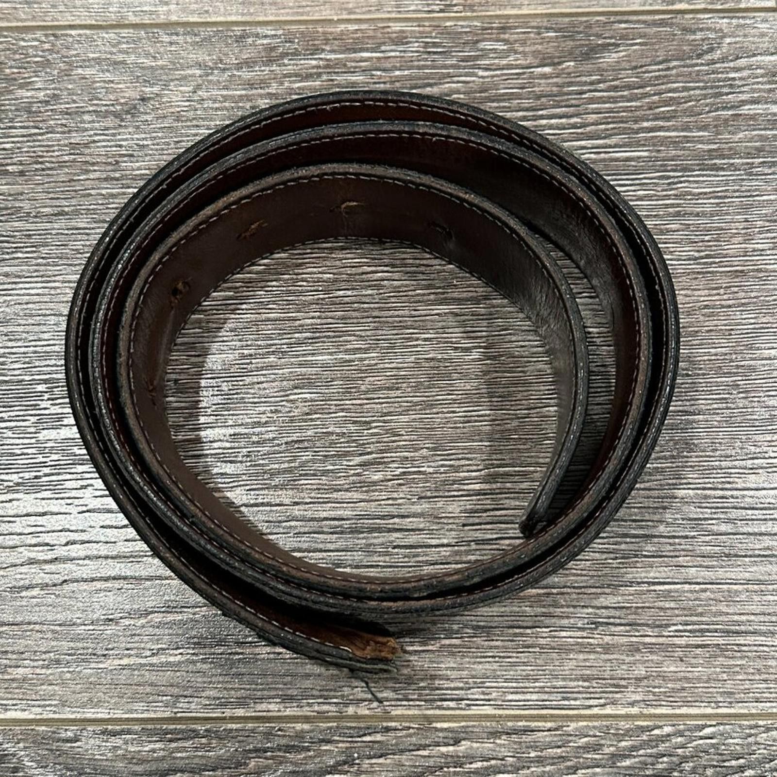 Gucci Gucci Leather and Fabric Belt – No Buckle – 5/10 Condition Size ONE SIZE - 3 Thumbnail