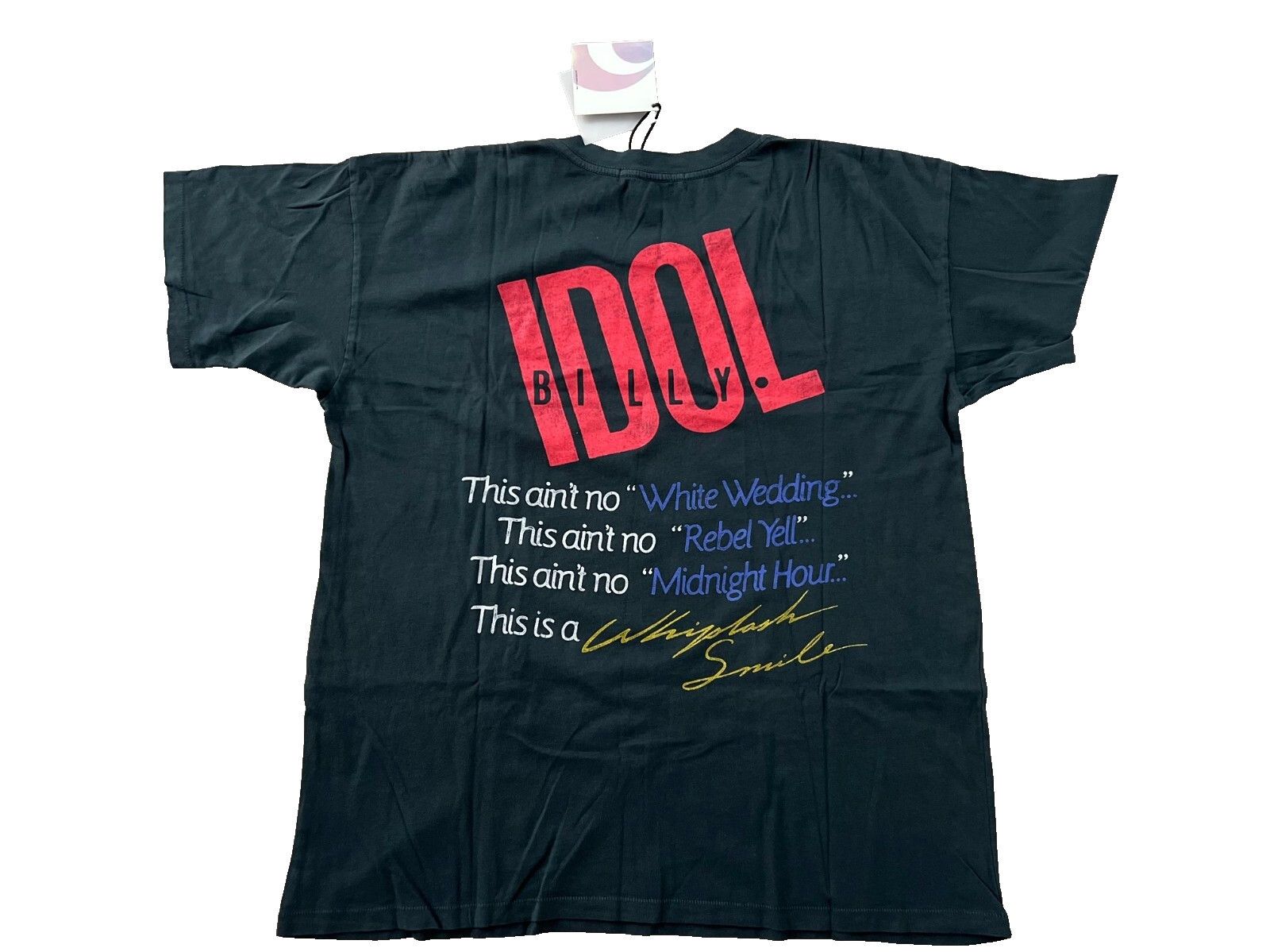 Daydreamer Daydreamer Billy Idol Whiplash Smile Graphic Tee Black ( S ) Size S / US 4 / IT 40 - 3 Thumbnail