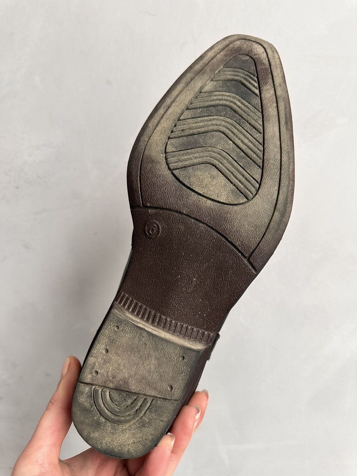 Western Rise VINTAGE BOOTS LEATHER AS 98 COWBOYS GUIDI WESTERN STYLE GOA Size US 7.5 / EU 40-41 - 11 Thumbnail