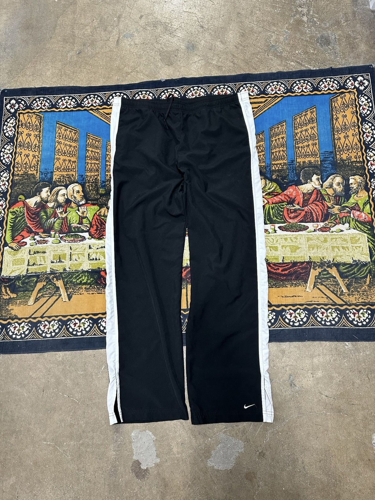 Nike Nike black track pants size large baggy flared fit skater Size US 34 / EU 50 - 1 Thumbnail