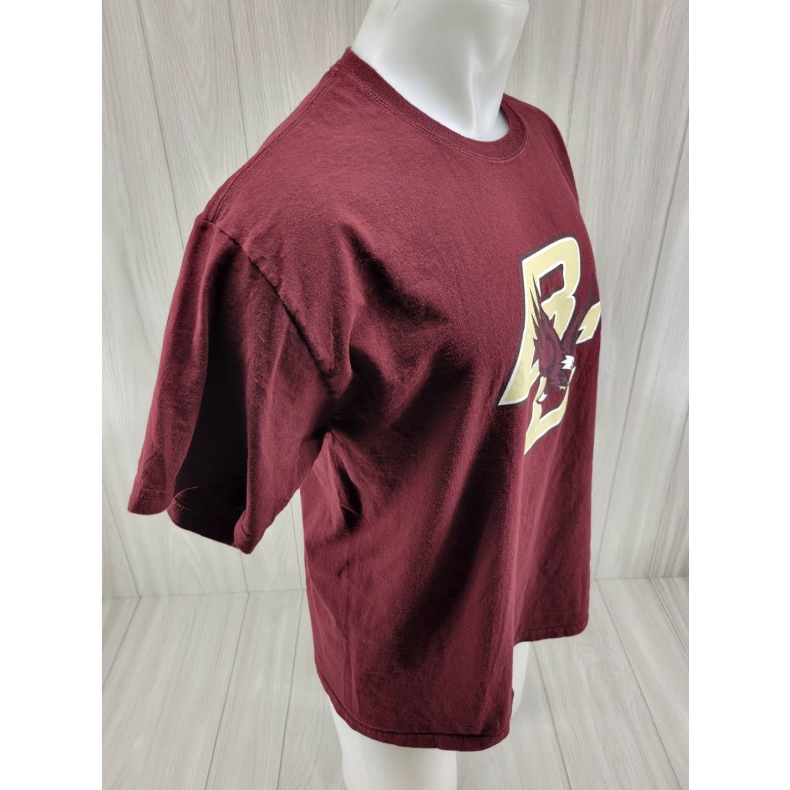 Champion Champion Boston College Eagles T Shirt Men L Burgundy Red Graphic Print College Short Sleeve Size US L / EU 52-54 / 3 - 6 Thumbnail