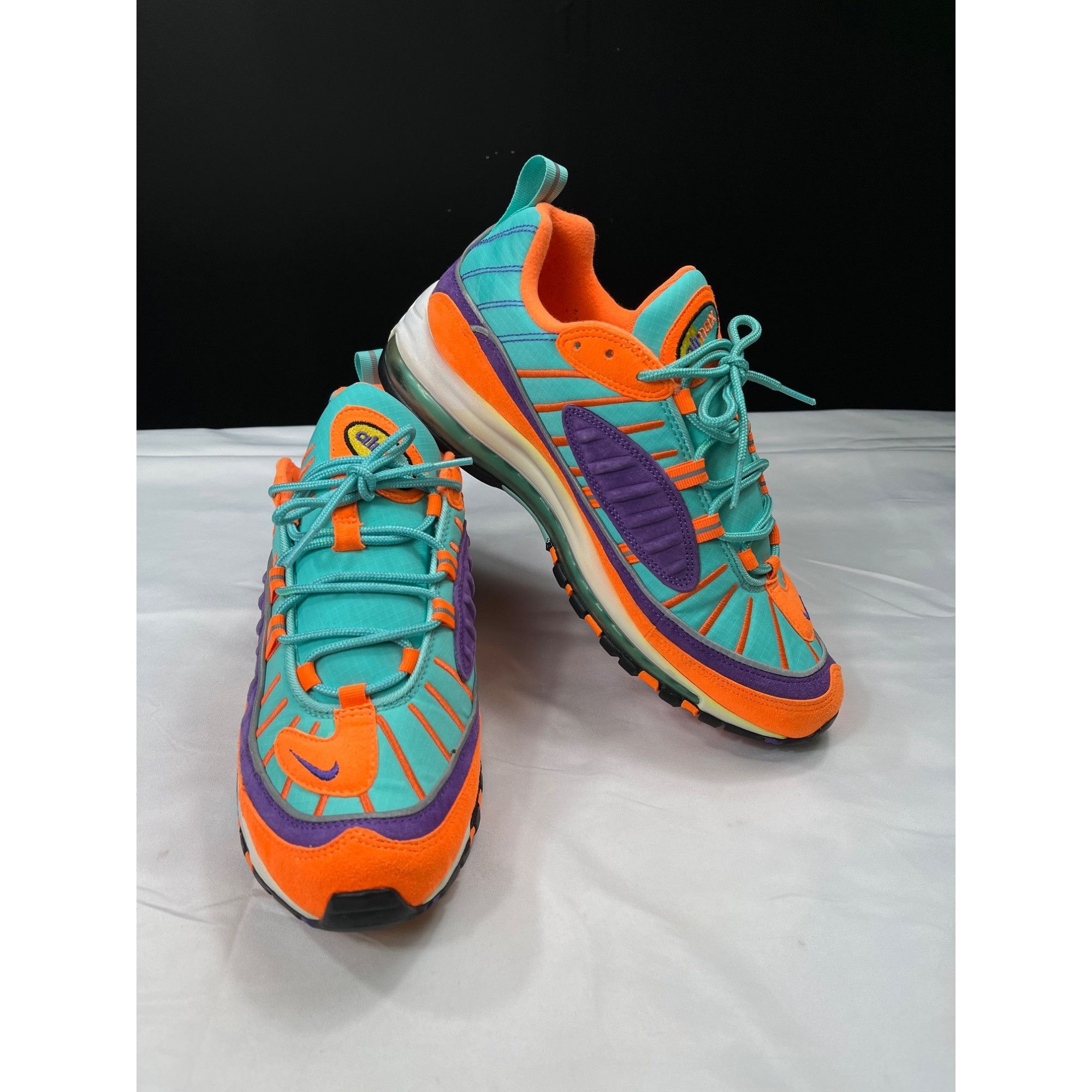 Nike Nike mens orange Purple and Turquoise Air Max 98 Size 10.5 S Size US 10.5 / EU 43-44 - 1 Thumbnail