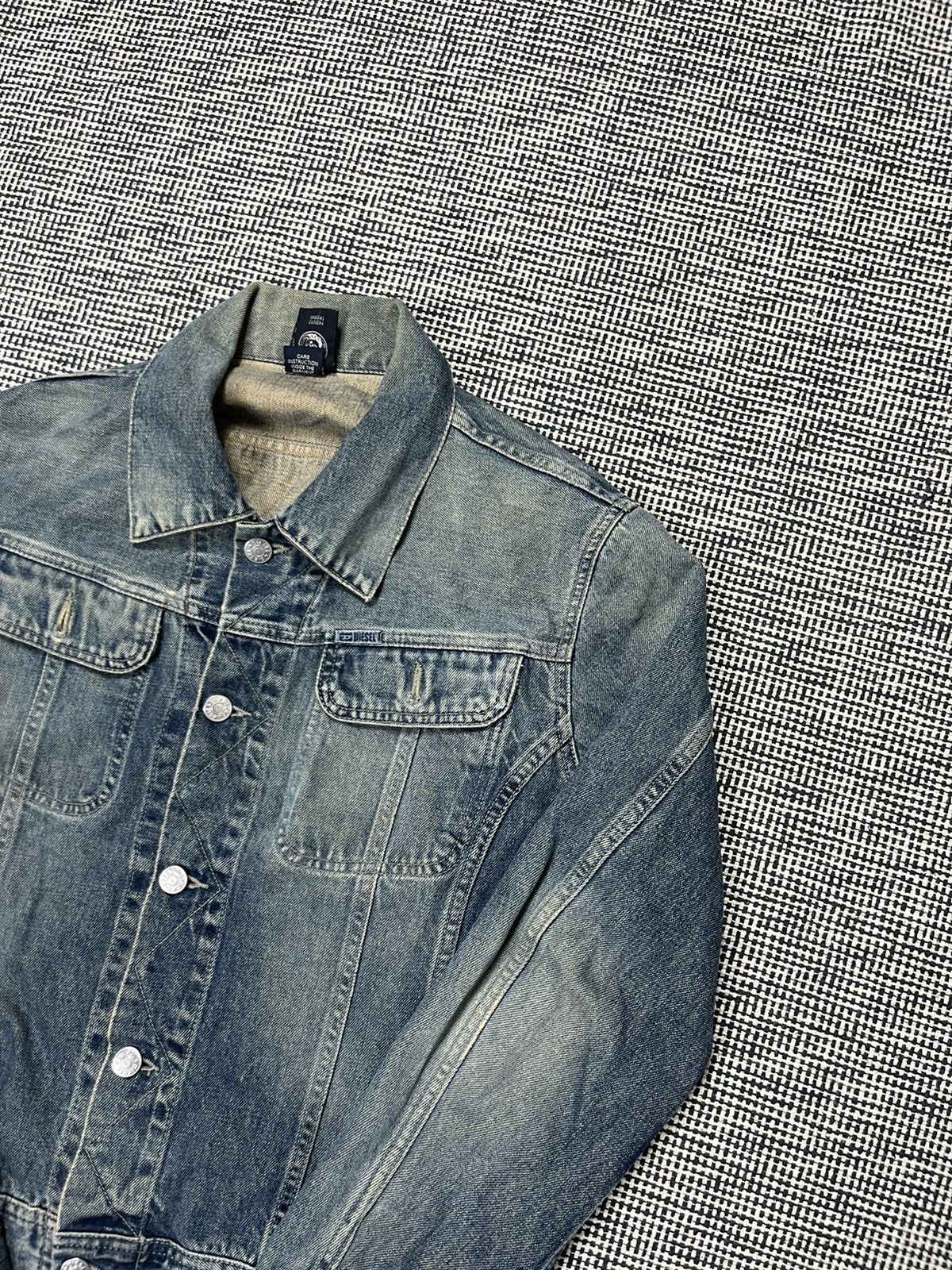 Diesel × Vintage y2k vintage diesel stonewashed trucker denim jacket Size US S / EU 44-46 / 1 - 3 Thumbnail