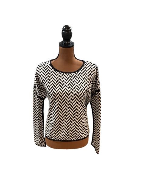 Sanctuary Sanctuary Black and White Chevron Sweater Size M / US 6-8 / IT 42-44 - 1 Thumbnail
