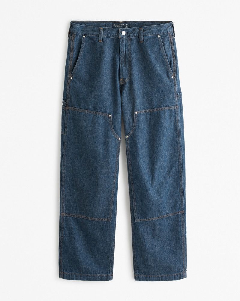 Abercrombie & Fitch Abercrombie raw denim carpenter pants Size US 32 / EU 48 - 1 Thumbnail