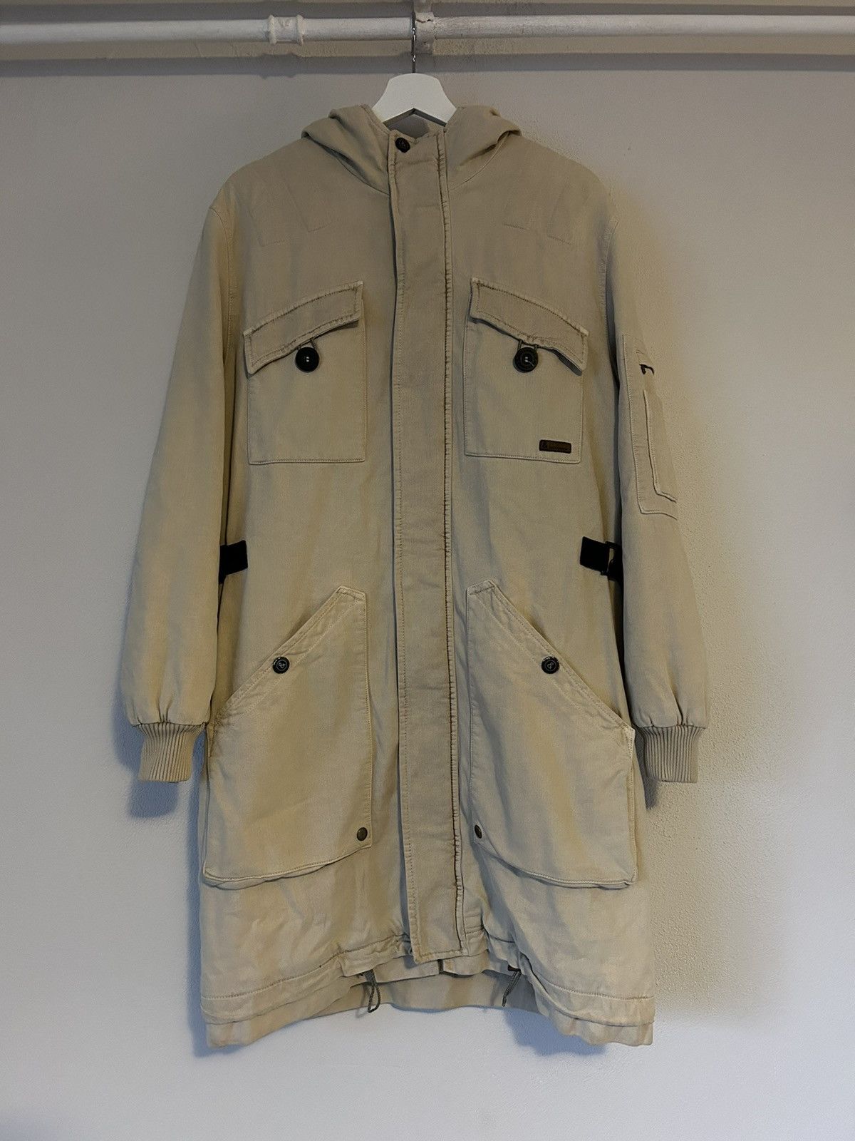 Dolce & Gabbana Dolce & Gabbana Beige Oversized Parka Coat Size US M / EU 48-50 / 2 - 1 Thumbnail