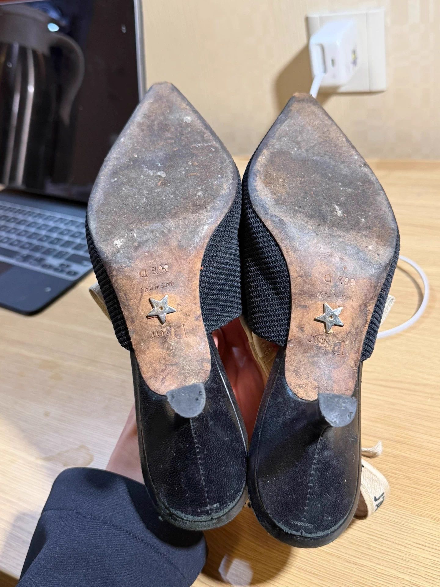 Dior Dior Kitten Heel Black EU 36.5 Size US 6.5 / IT 36.5 - 4 Thumbnail
