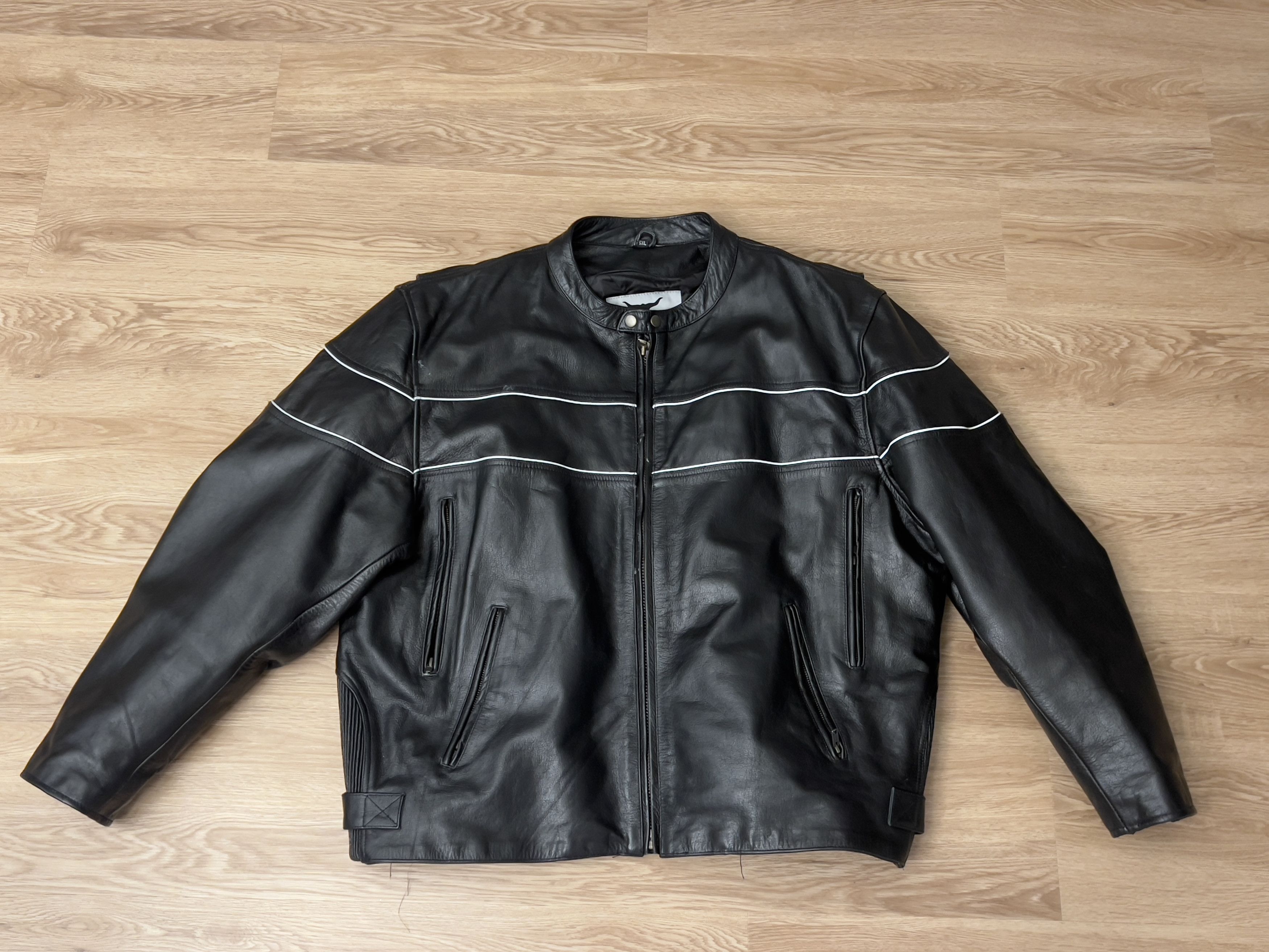 Other Vintage Biker Leather Jacket Size US XXL / EU 58 / 5 - 1 Thumbnail