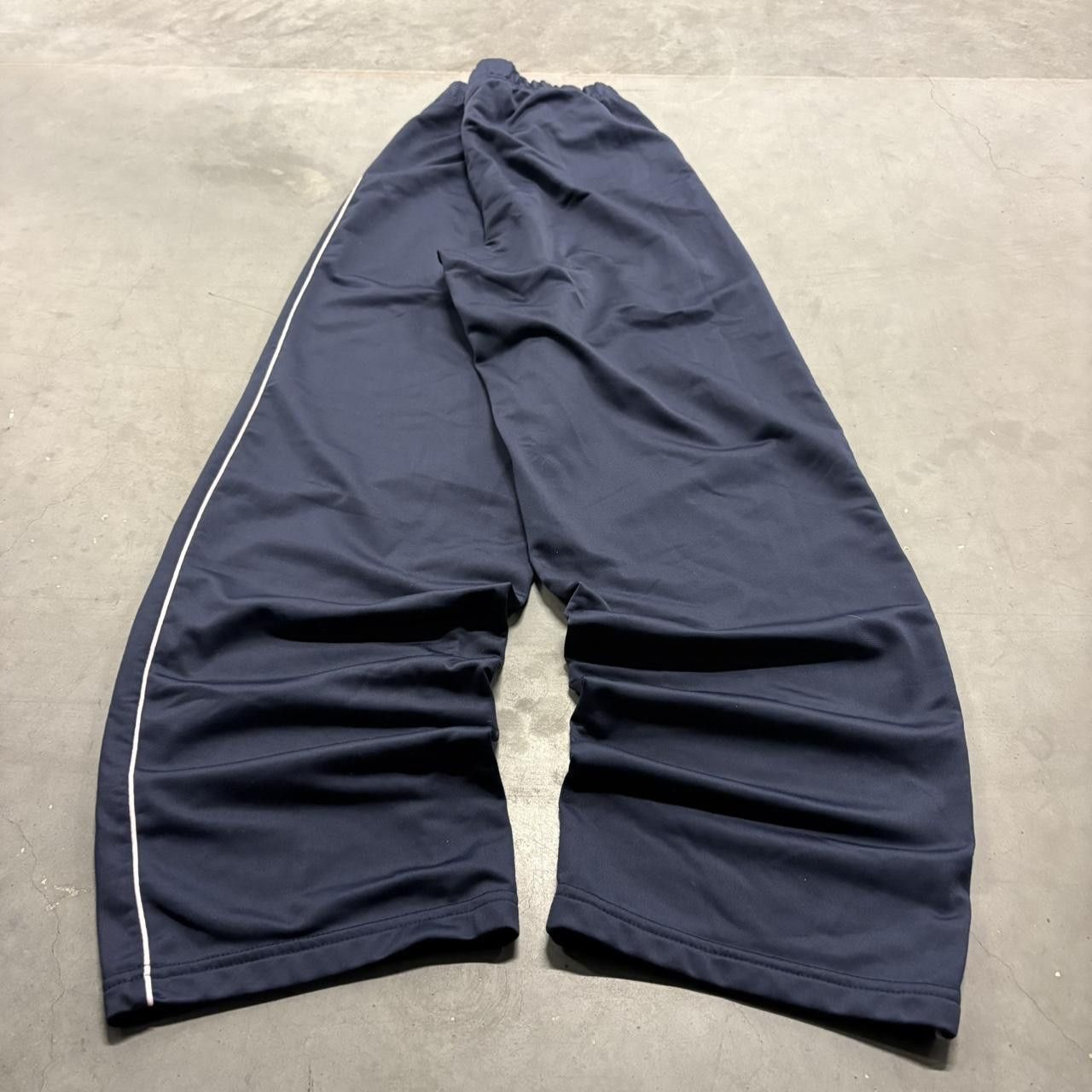 Japanese Brand Crazy Vintage Y2K/2000s Navy Blue Striped Zoey and Beth Trackpants! Size US 32 / EU 48 - 4 Thumbnail