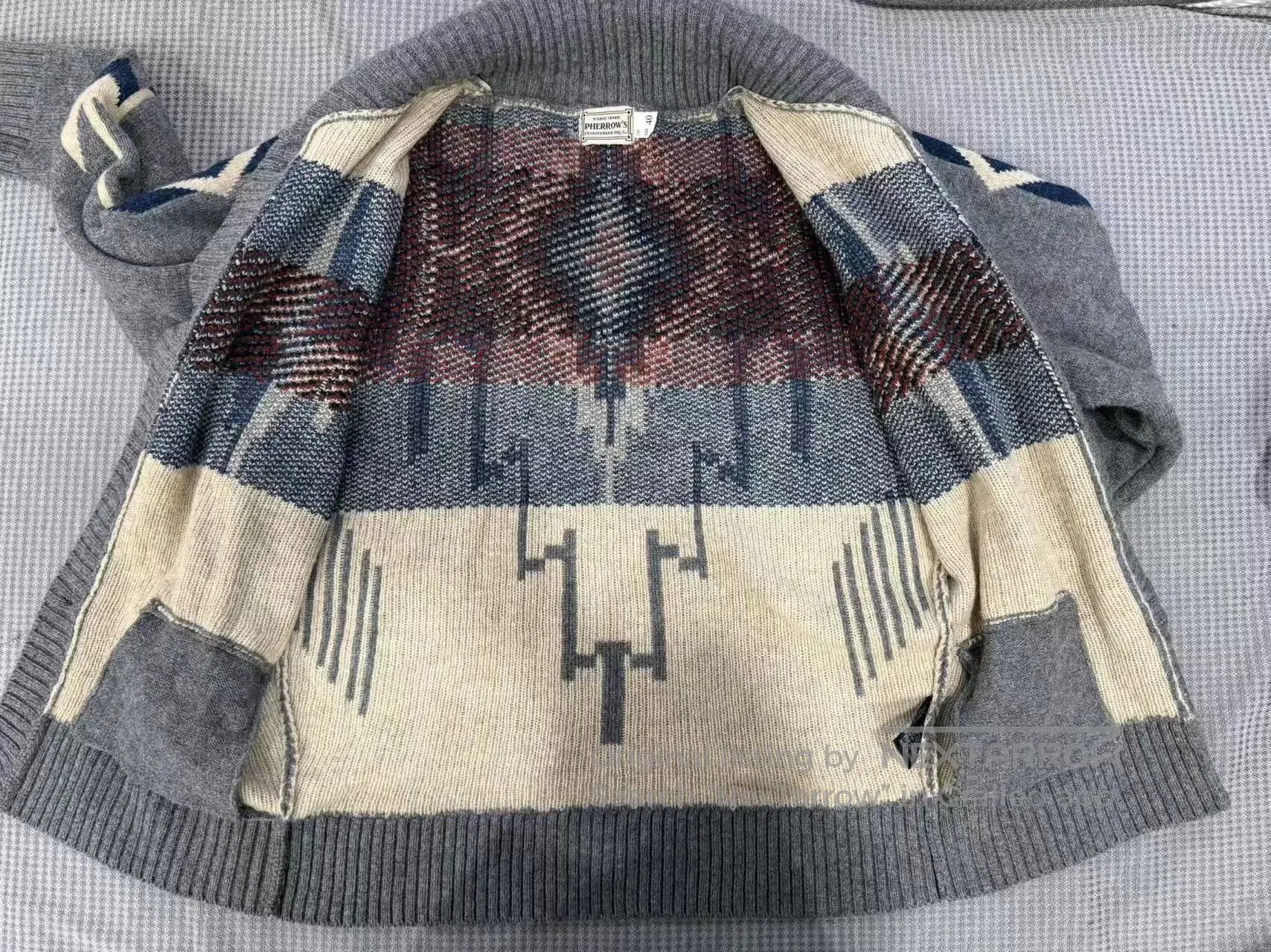 Pherrow's Pherrow Navajo Wool Coat Sweater. Size US XXS / EU 40 - 7 Thumbnail