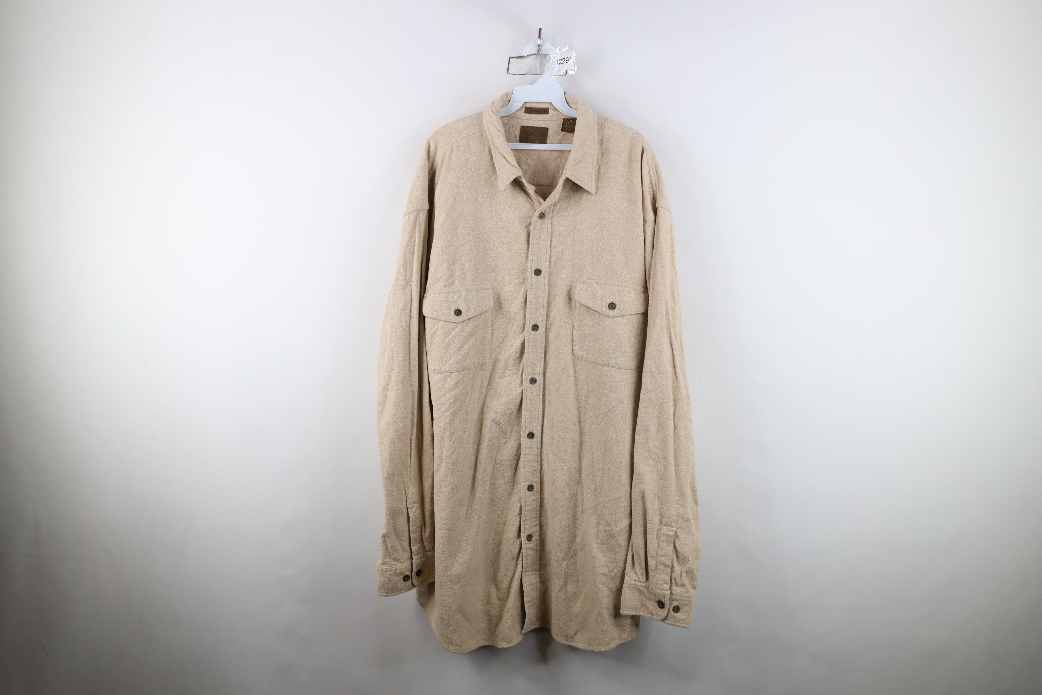Vintage Vintage 90s Streetwear Faded Chamois Cloth Button Down Shirt Size US XXL / EU 58 / 5 - 1 Thumbnail