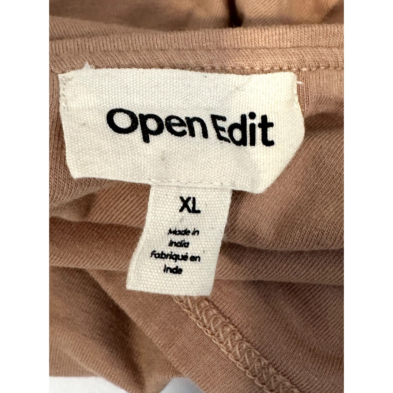 Other Open Edit Women's Crop Sleeveless Cami Beige Tan XL NWT Size XL / US 12-14 / IT 48-50 - 7 Thumbnail