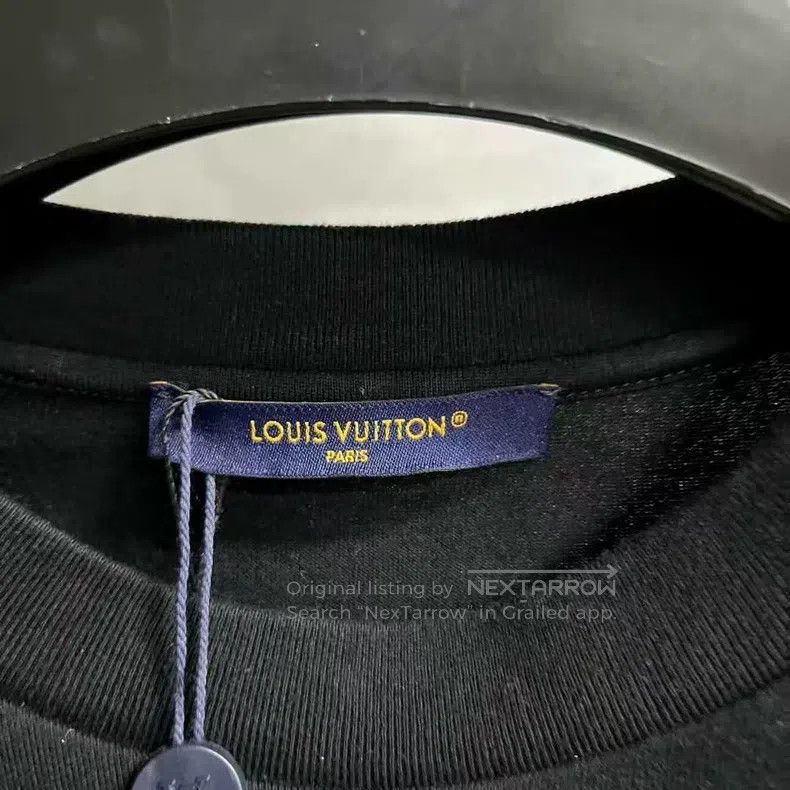 Louis Vuitton Louis Vuitton Black Letter Logo Embroidered Pullover Short Size US S / EU 44-46 / 1 - 2 Thumbnail