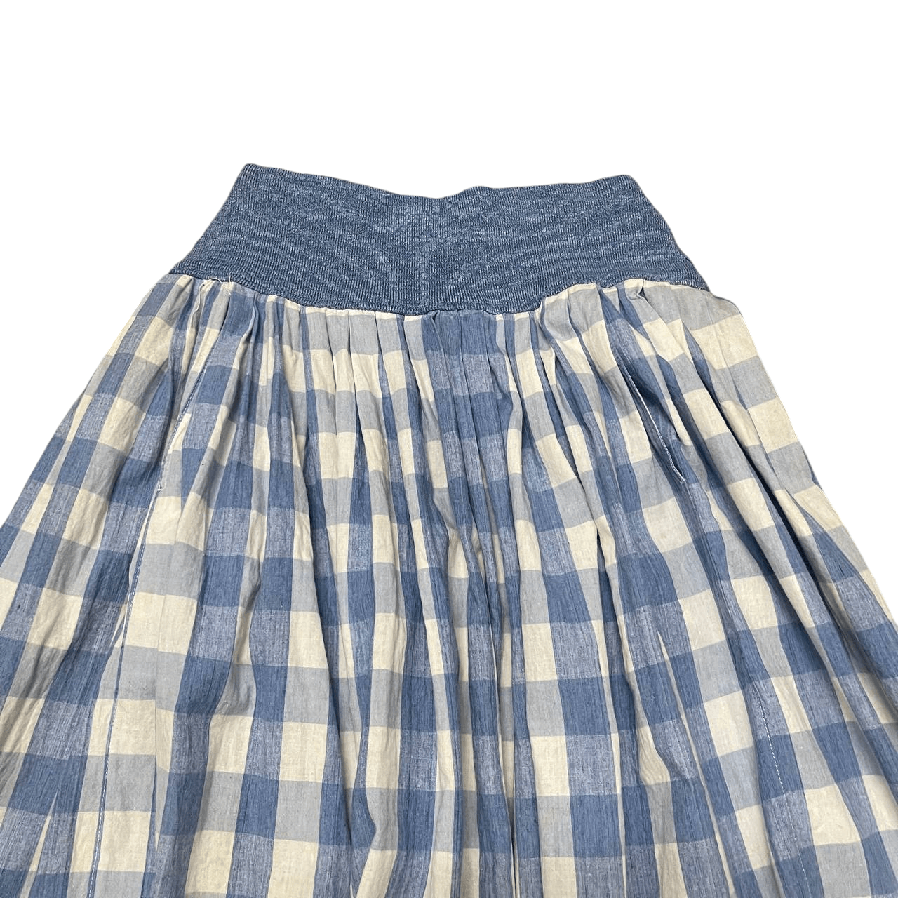 Issey Miyake Vintage 80's IS Care Label Issey Miyake Plaid Skirt Size 28" / US 6 / IT 42 - 2 Thumbnail