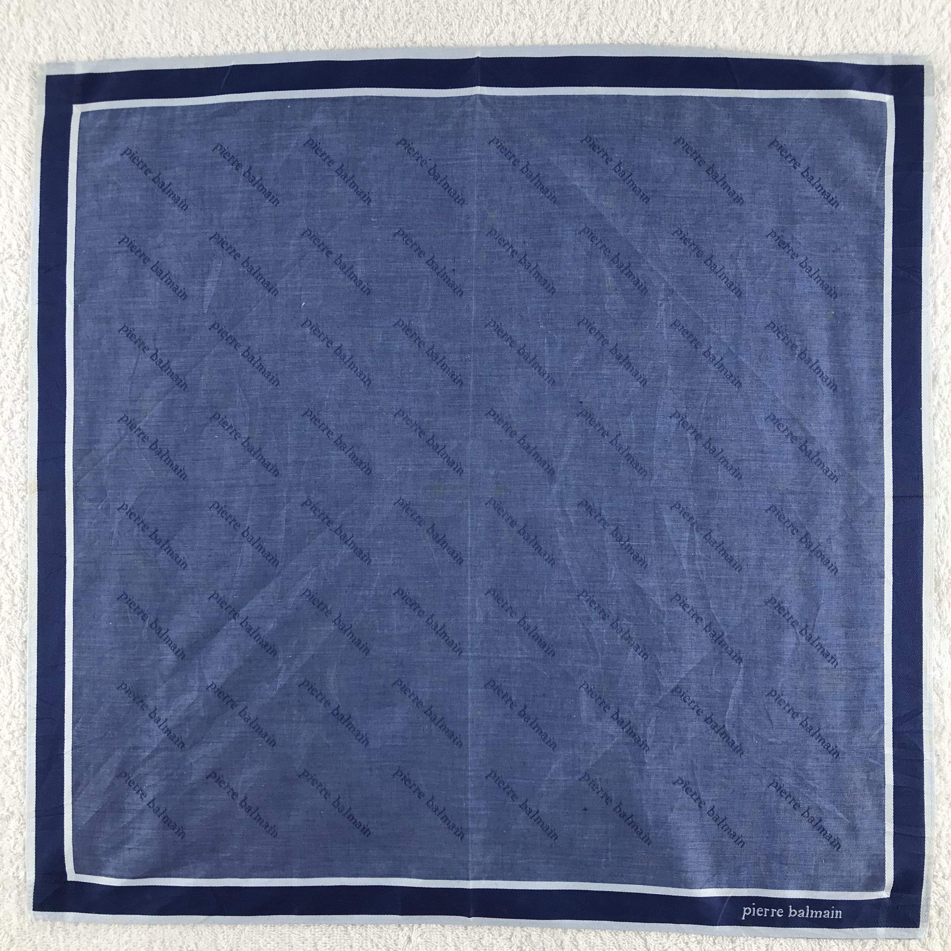 Pierre Balmain × Vintage Pierre Balmain Bandana / Handkerchief / Neckerchief - S330 Size ONE SIZE - 1 Thumbnail