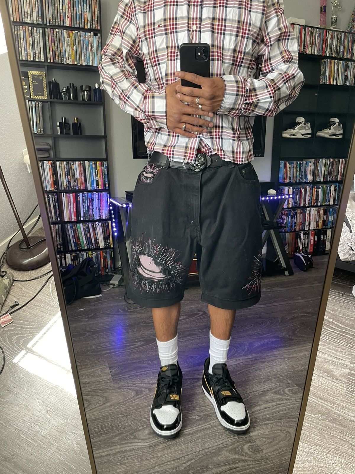 Other Pink Spider Jorts Size US 38 / EU 54 - 1 Thumbnail