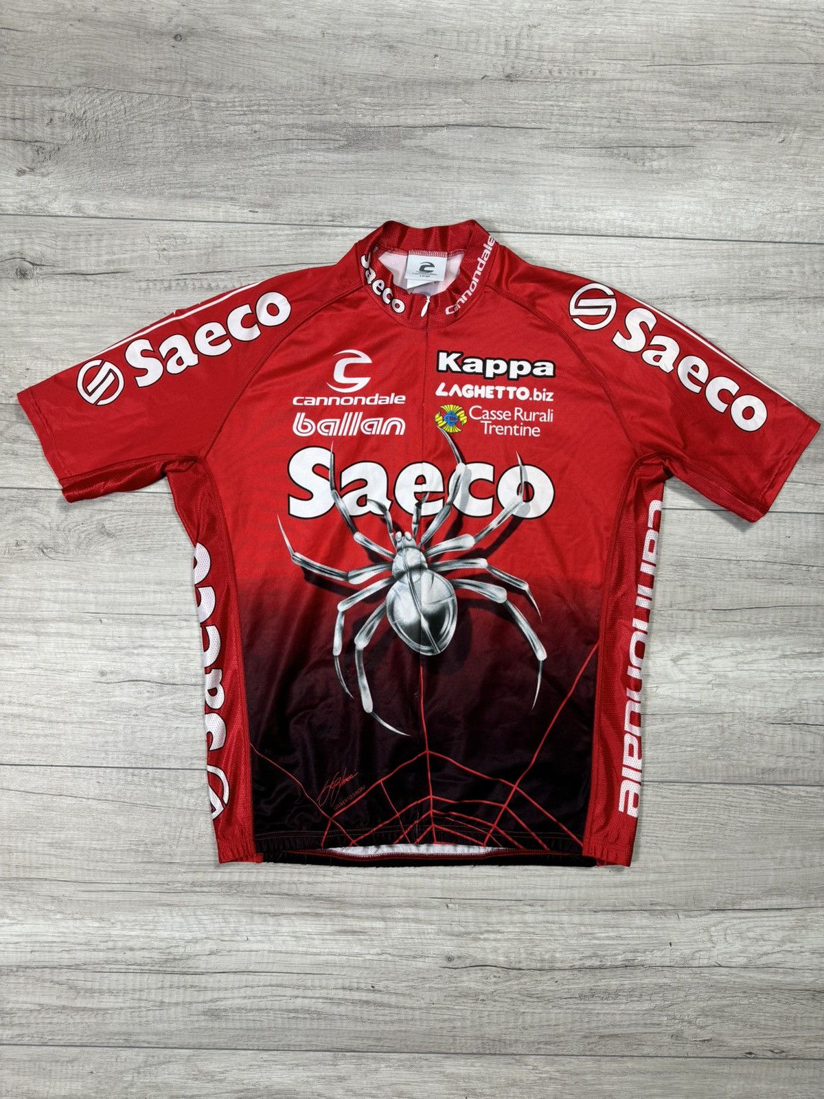 Other Cannondale Gilberto Simoni Saeco Kappa Spider Cycling Jersey Size US L / EU 52-54 / 3 - 1 Thumbnail