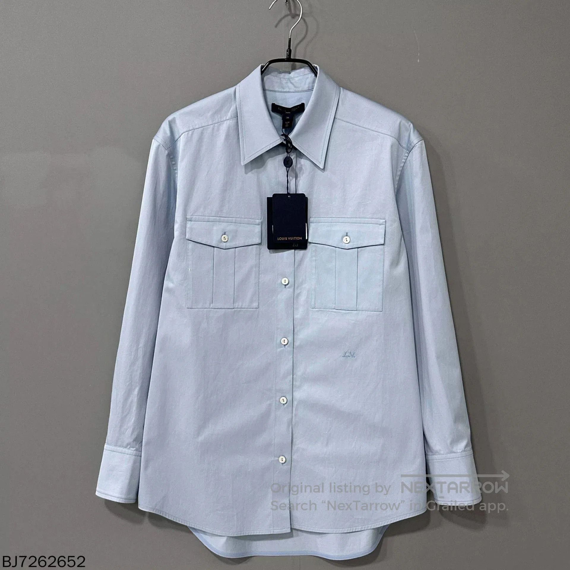 Louis Vuitton Louis Vuitton Embroidered Small Logo Long Sleeve Shirt. Size XS / US 0-2 / IT 36-38 - 1 Thumbnail