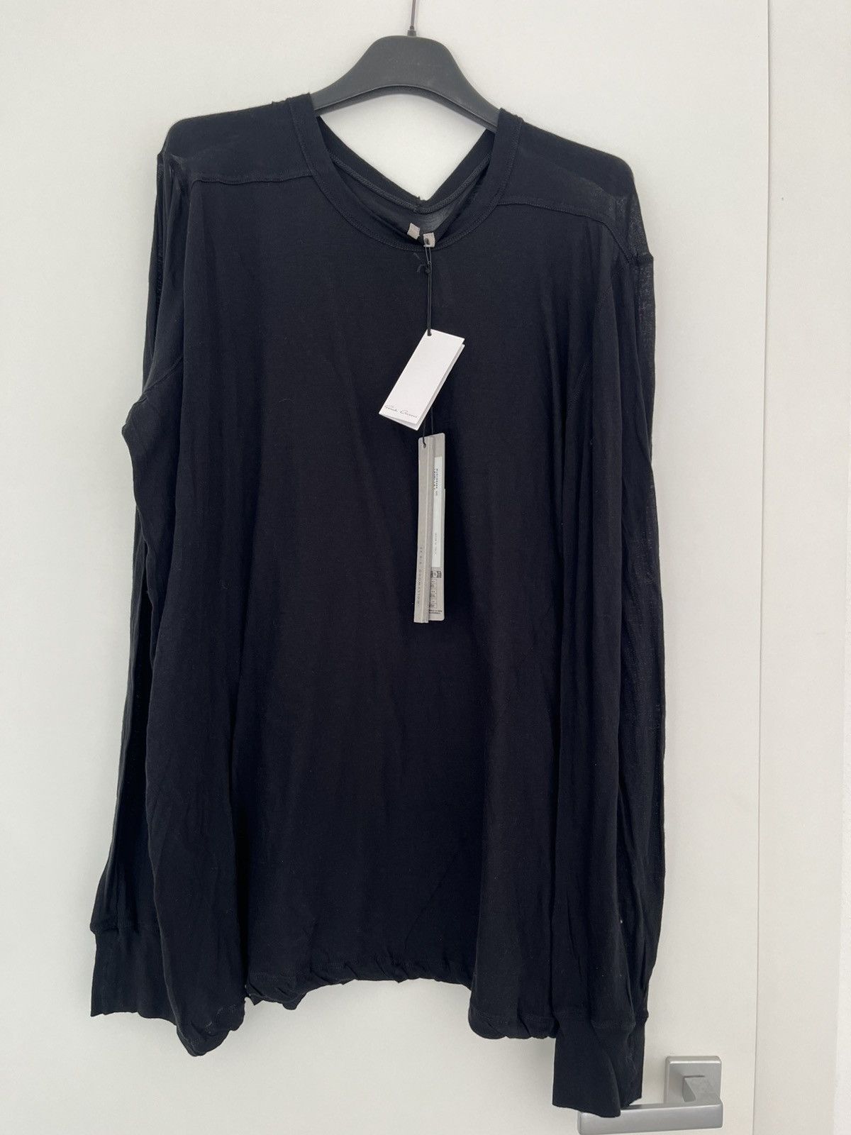 Rick Owens Rick Owens Hollywood Long T-Shirt–Black–Size L – New w/ Tags Size US L / EU 52-54 / 3 - 10 Thumbnail