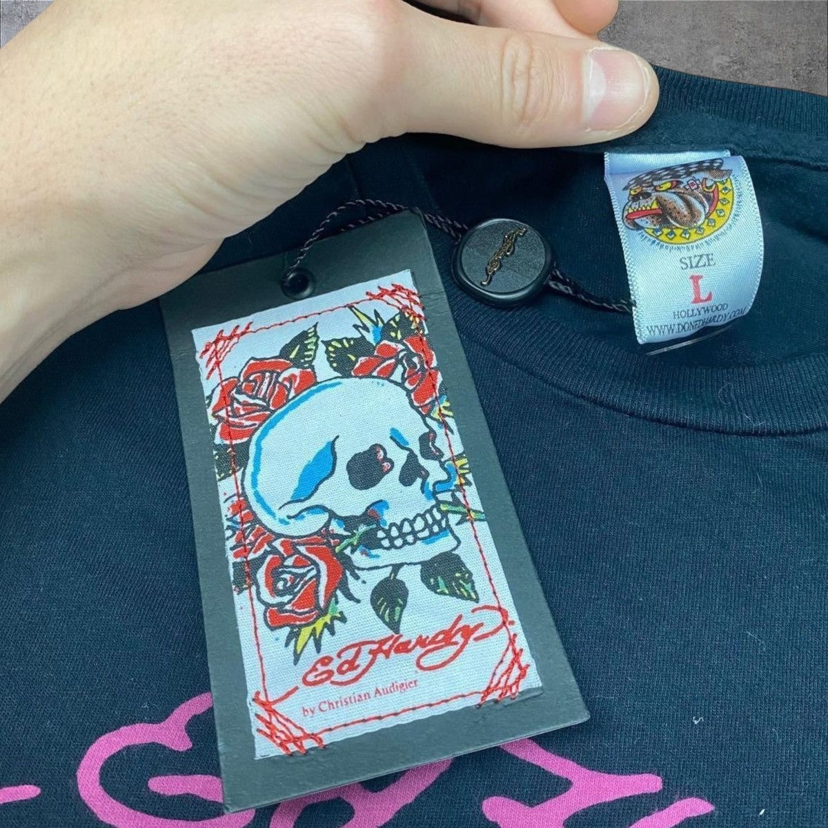Ed Hardy × Vintage NWT Vintage Ed Hardy Shirt Size L / US 10 / IT 46 - 3 Thumbnail