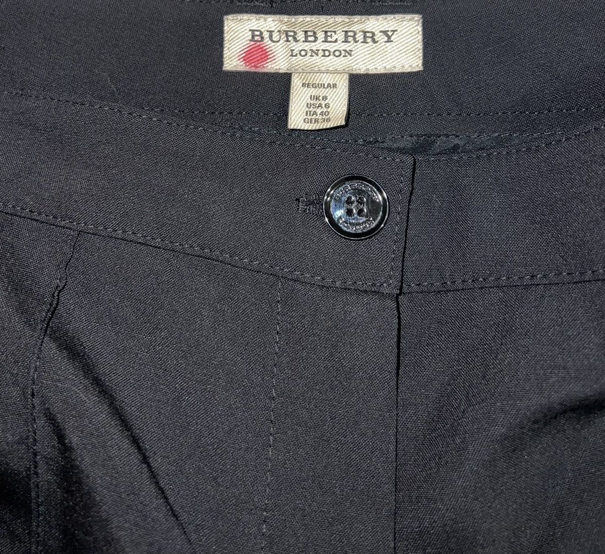 Burberry Burberry luxury black pants 7/8 breeches Size 27" / US 4 / IT 40 - 3 Thumbnail