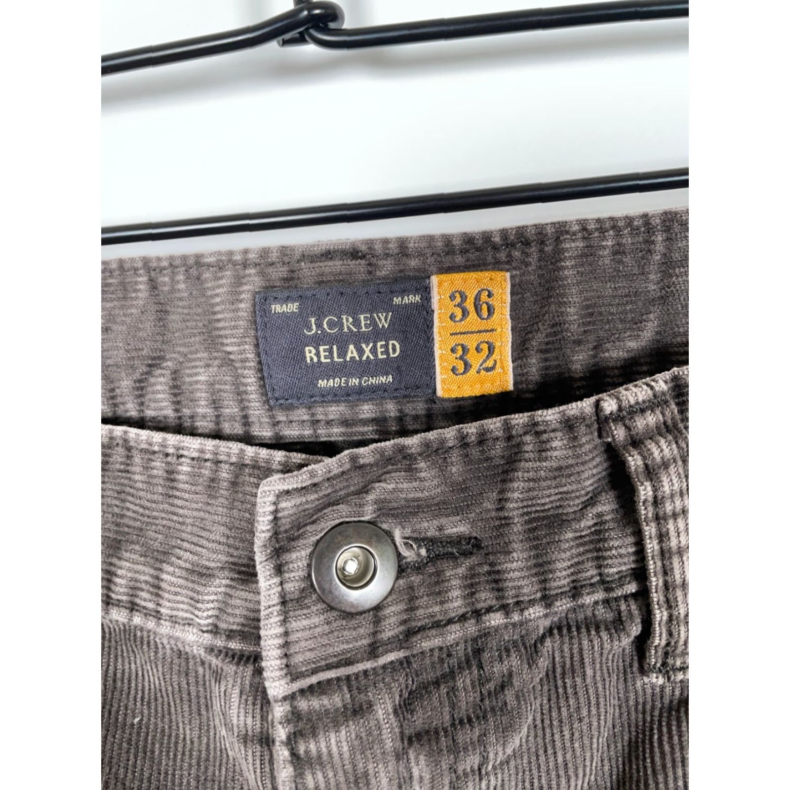J.Crew J.CREW Pants Corduroy Relaxed Fit Brown Adult 36 x 32 Mid Rise Straight Leg Preppy Mens Size US 36 / EU 52 - 3 Thumbnail