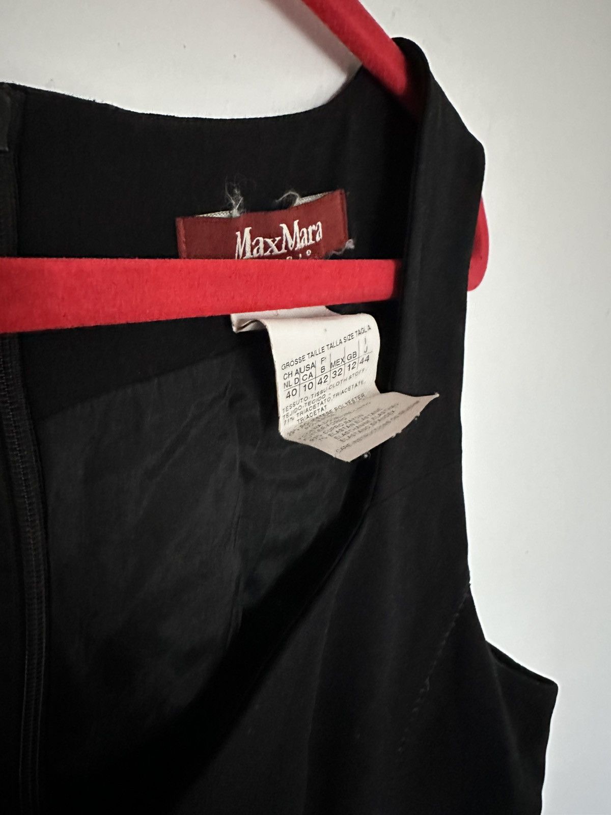 Max Mara Mac Mara black dress luxury item Size L / US 10 / IT 46 - 1 Thumbnail