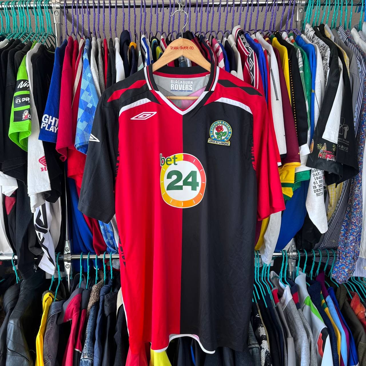 Umbro Umbro Blackburn Rovers FC 2007/2008 Football Soccer Jersey Size US XL / EU 56 / 4 - 1 Thumbnail