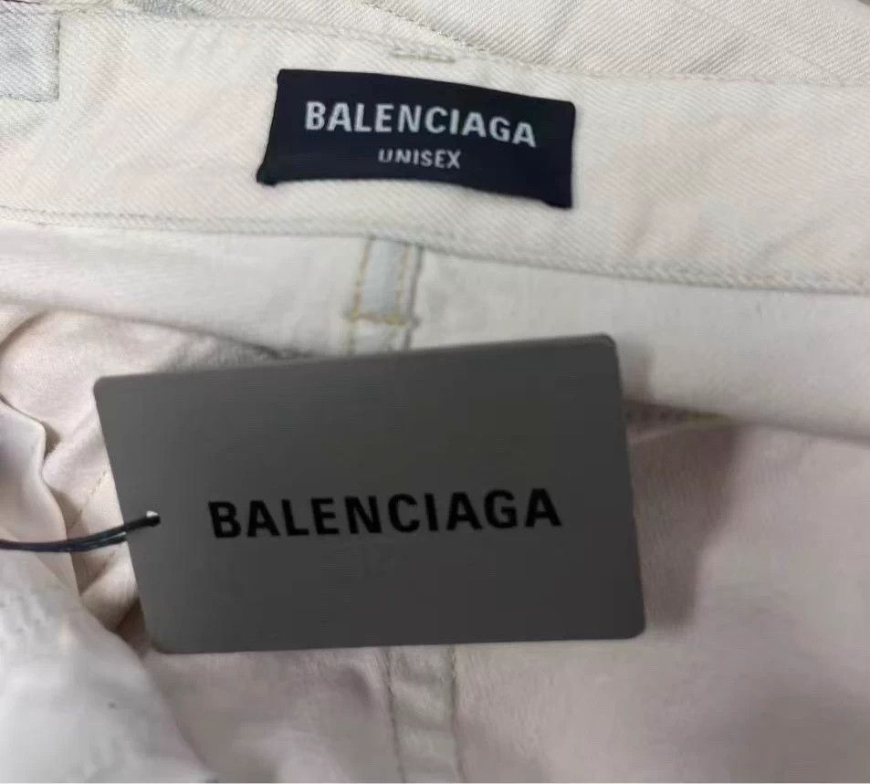 Balenciaga Balenciaga solid multi-pocket wide-leg jeans men's white 30 Size US 30 / EU 46 - 4 Thumbnail