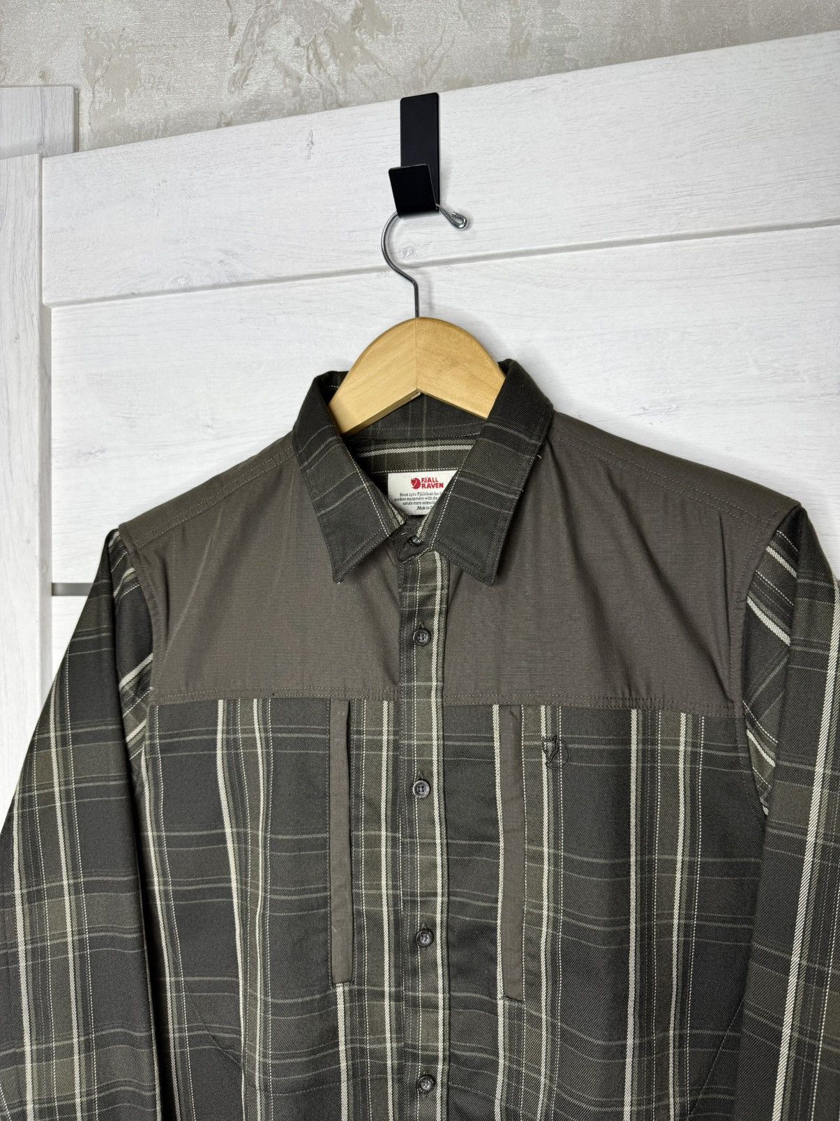 Fjallraven FjallRaven Singi Pro LS Shirt Olive Plaid G-1000 Gorpcore Size US S / EU 44-46 / 1 - 4 Thumbnail