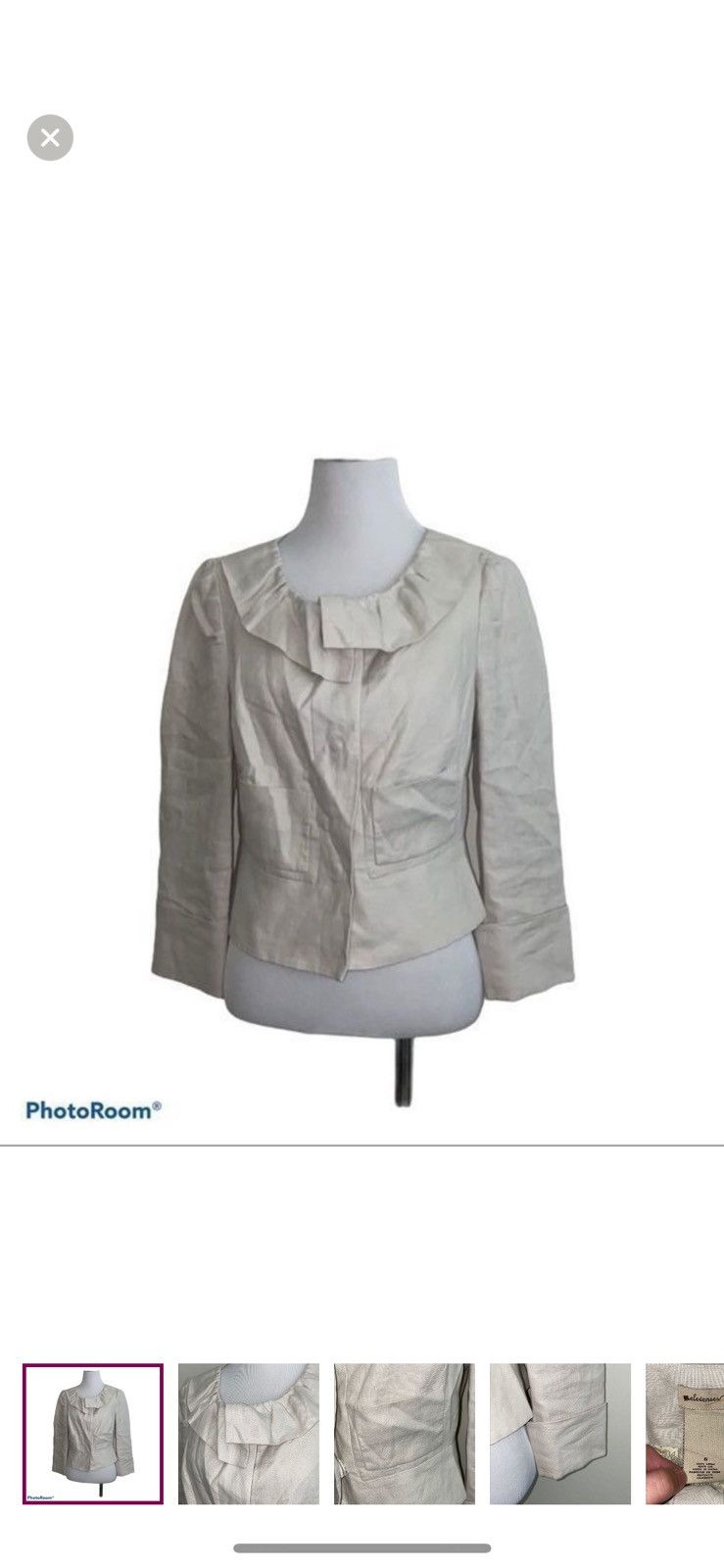 Anthropologie Anthropologie elevenses linen blazer size 6 Size M / US 6-8 / IT 42-44 - 1 Thumbnail