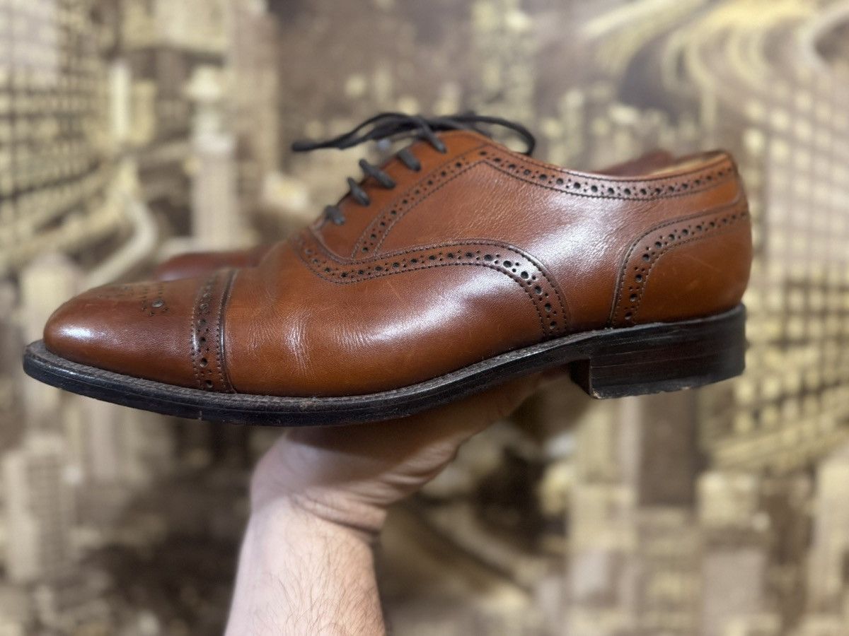 Loake Loake Brown Leather Derby Brogue Shoes Mens UK 8 Size US 8 / EU 41 - 2 Thumbnail