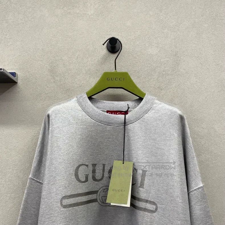 Gucci Gucci Silver long-sleeved sweatshirt Size US M / EU 48-50 / 2 - 4 Thumbnail