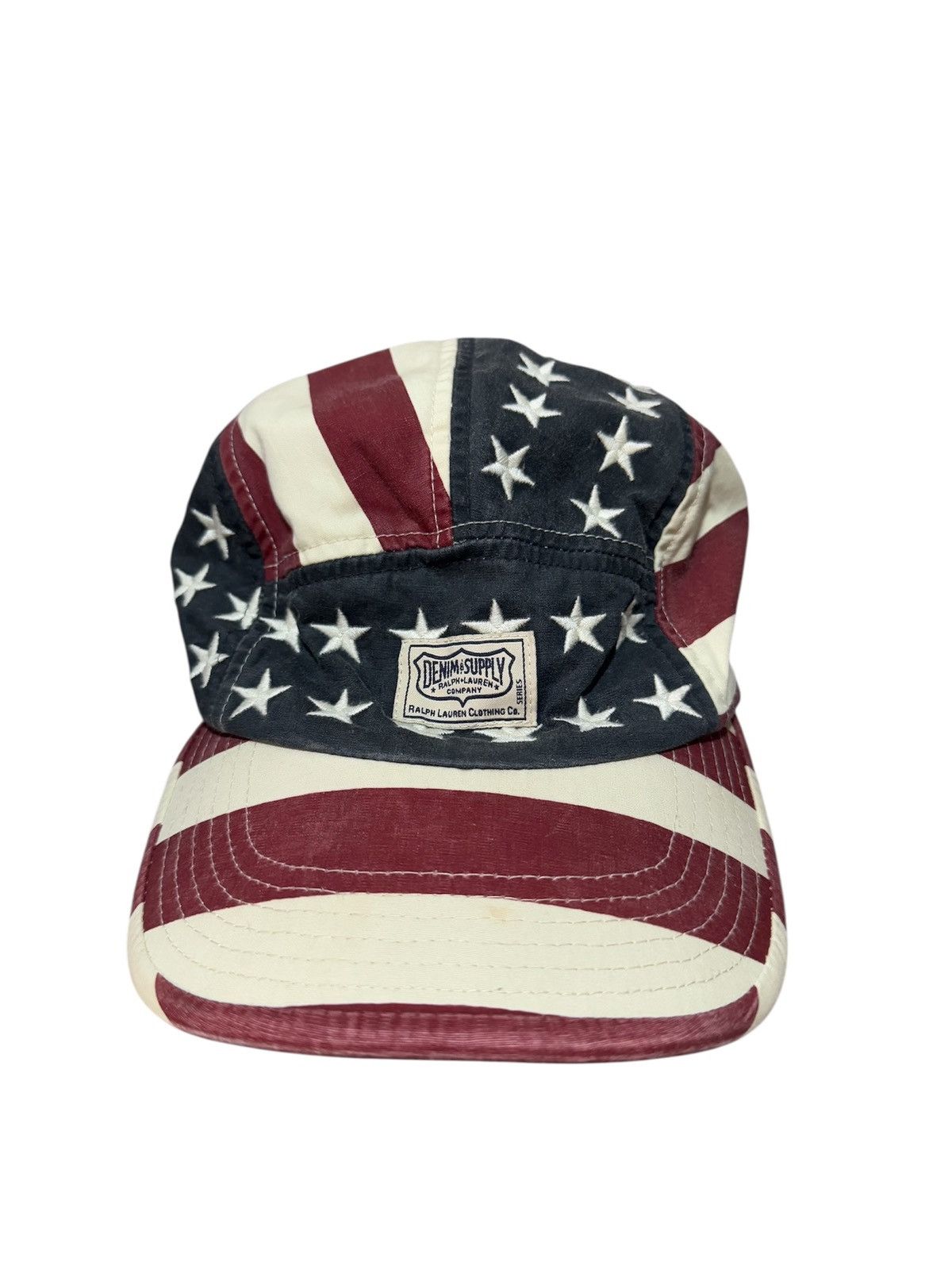 Polo Ralph Lauren × Ralph Lauren OG Polo RL USA Flag 5 Panel Snapback Size ONE SIZE - 1 Thumbnail