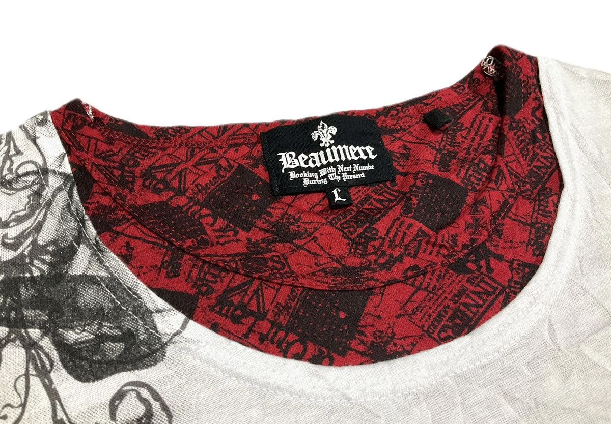 If Six Was Nine × Japanese Brand × Seditionaries 🔥Sick Y2K Beaumere Double Layer Asymmetrical Poem Shirt Size US L / EU 52-54 / 3 - 6 Thumbnail