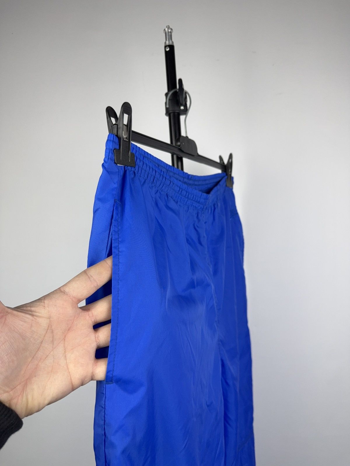 Nike Retro Vintage Nike 80s Blue Nylon Windbreaker Pants S Size US 31 - 3 Thumbnail