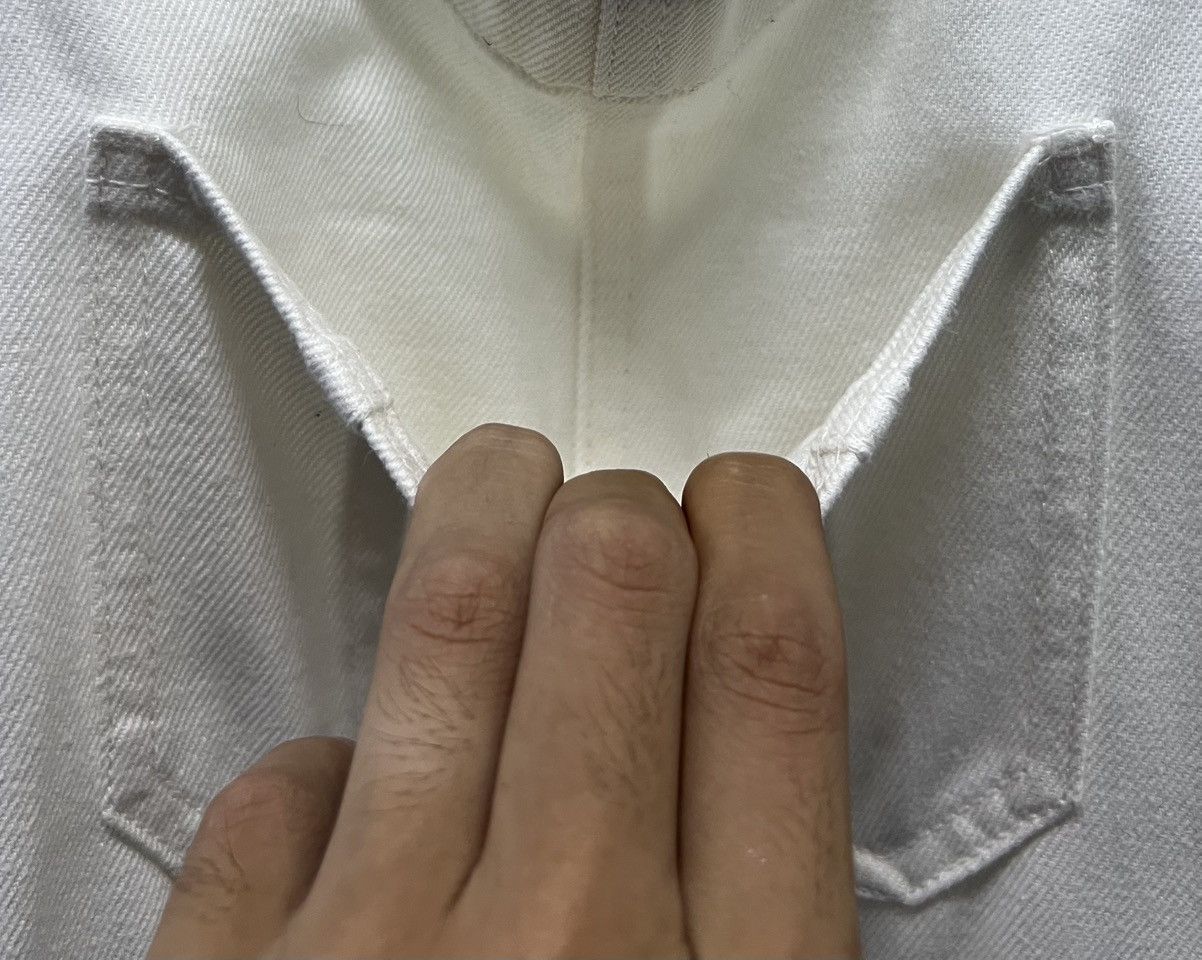 GU × Vintage GU White Denim Overalls - Size S Size US 32 / EU 48 - 7 Thumbnail