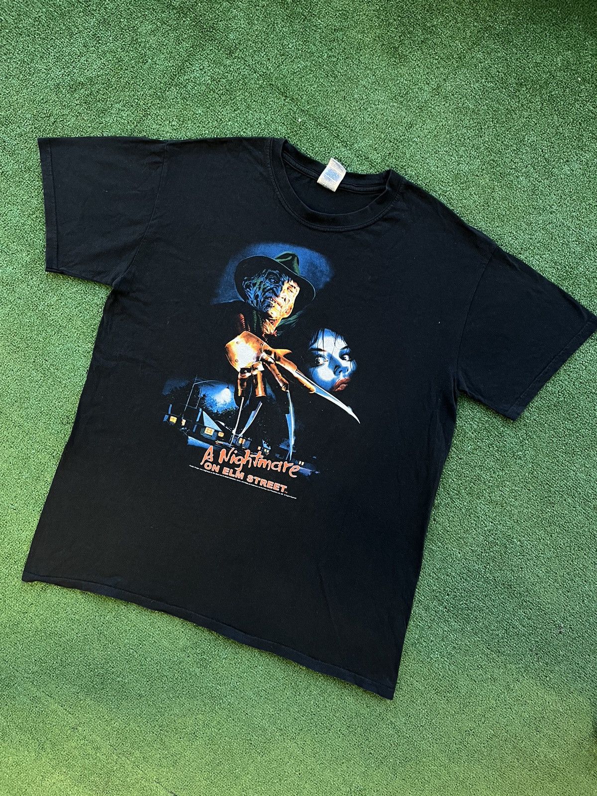 image of Movie A Nightmare On Elm Street T-Shirt Freddy Krueger Horror 00S in Black, Men's (Size Large)