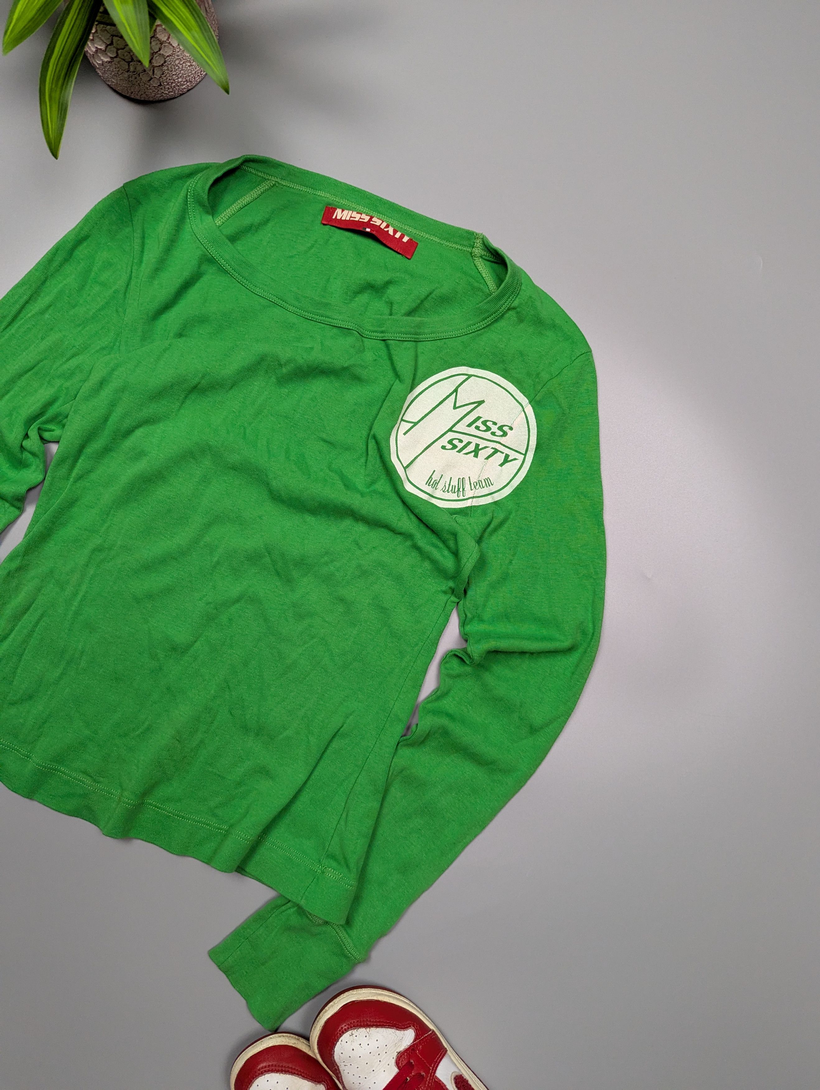 Miss Sixty Miss Sixty VTG 90s Women’s Long Sleeve T-Shirt XS/S Size XS / US 0-2 / IT 36-38 - 3 Thumbnail