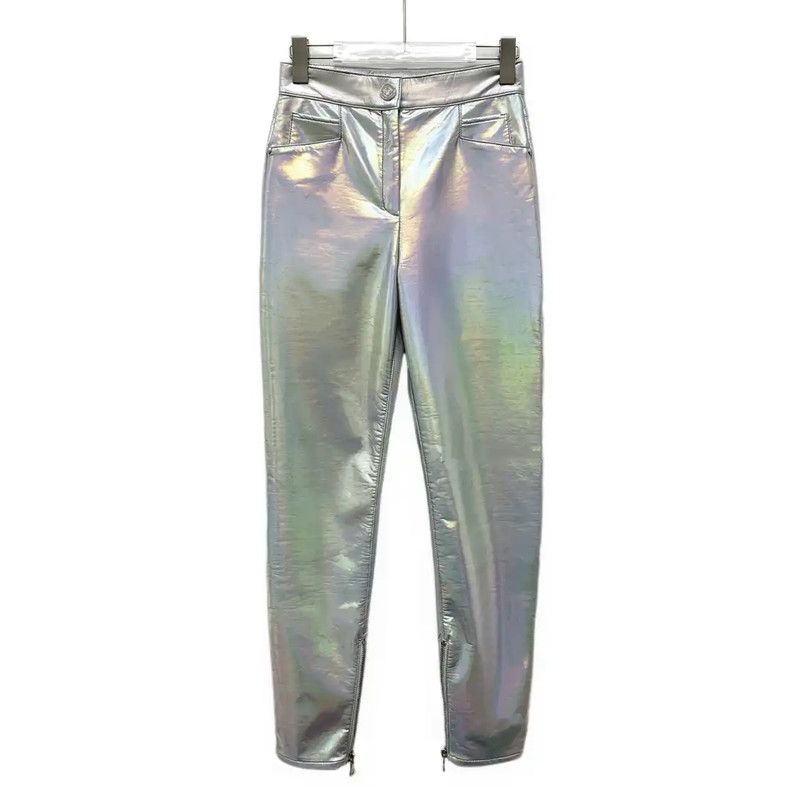 Balmain Balmain Women's Casual Silver Trousers 0089 Size 23" - 1 Thumbnail