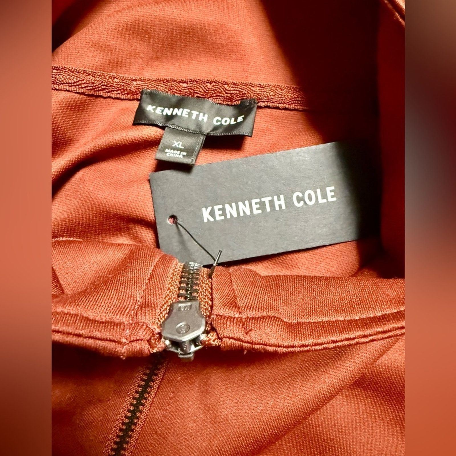 Kenneth Cole NWT Kenneth Cole Women’s XL Russet Sleeveless Zip Top Collar Size XL / US 12-14 / IT 48-50 - 4 Thumbnail