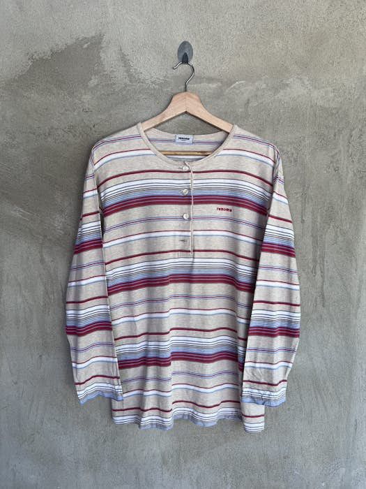 Renoma Vintage Renoma Striped Design Long Sleeve Tshirt Size US L / EU 52-54 / 3 - 2 Thumbnail
