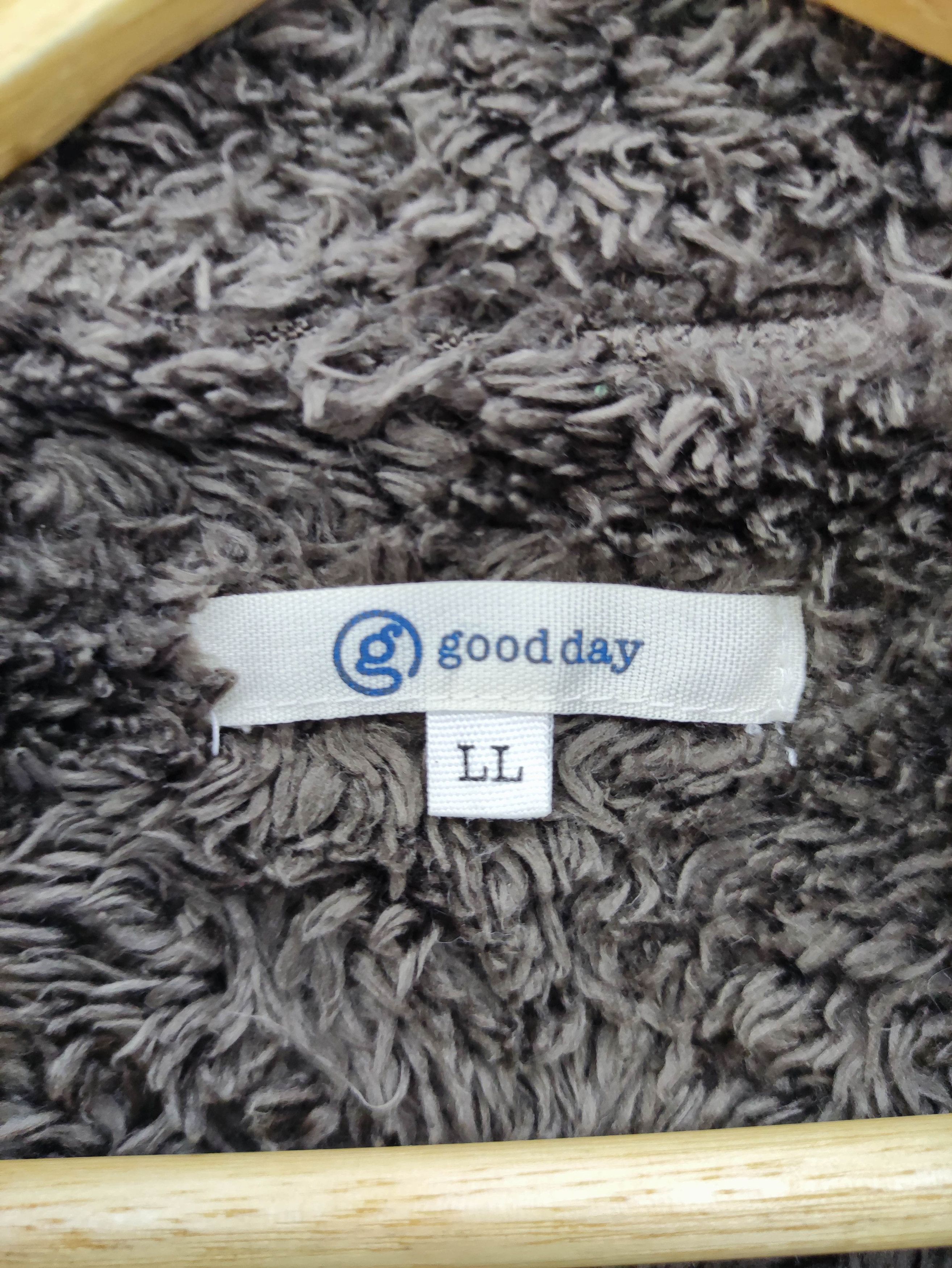 Japanese Brand Vintage Good Day Sweater Jacket Lined Fleece Zipper Size US M / EU 48-50 / 2 - 4 Thumbnail
