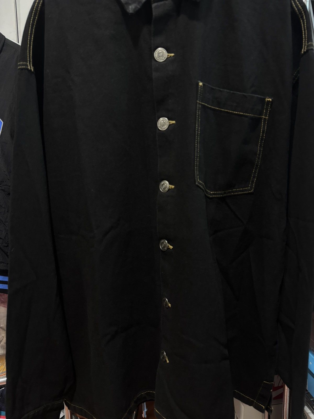 Willy Chavarria Willy Chavaria Black Denim Jacket Size US M / EU 48-50 / 2 - 2 Thumbnail
