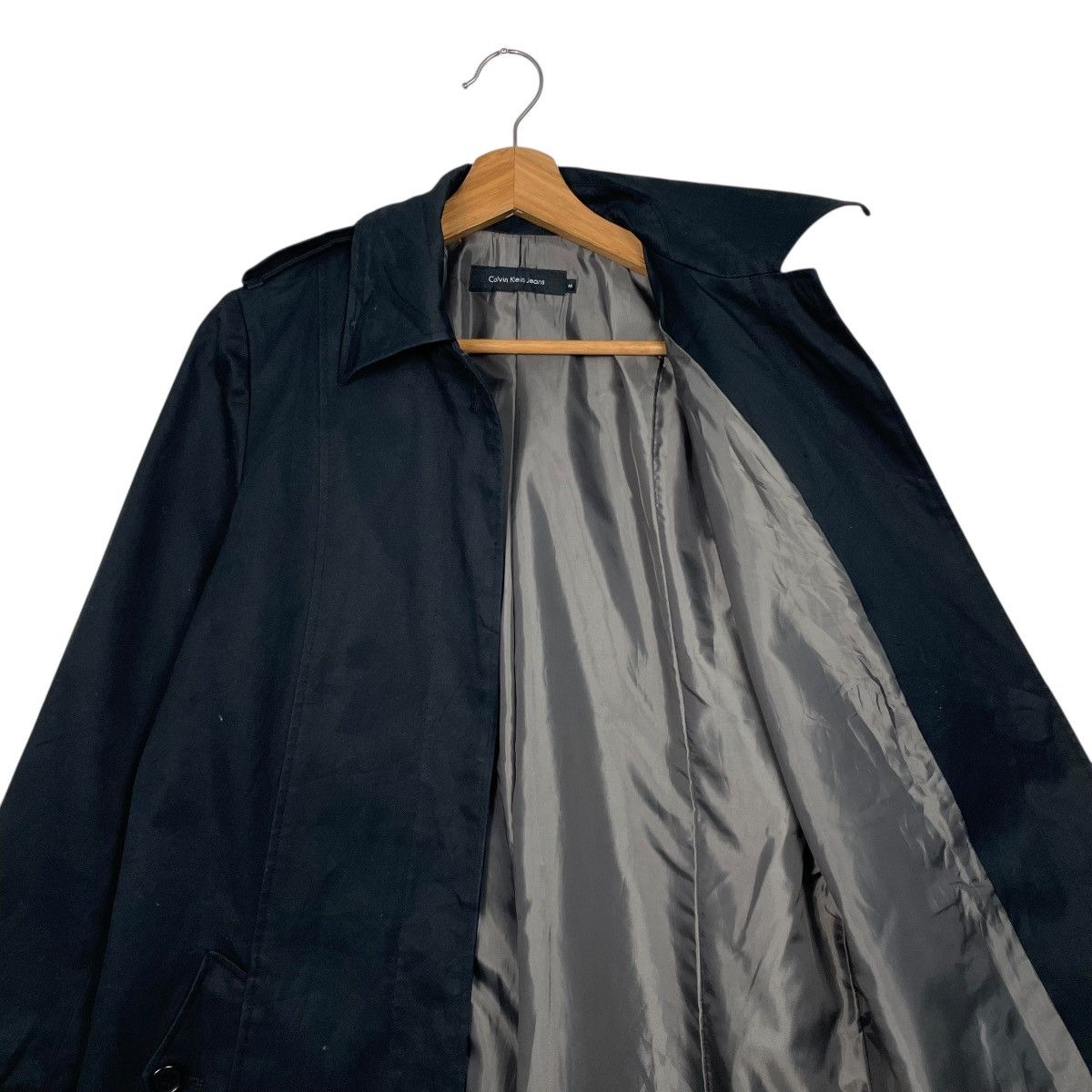 Calvin Klein Calvin Klein Jeans Black Long Jacket Size S / US 4 / IT 40 - 10 Thumbnail