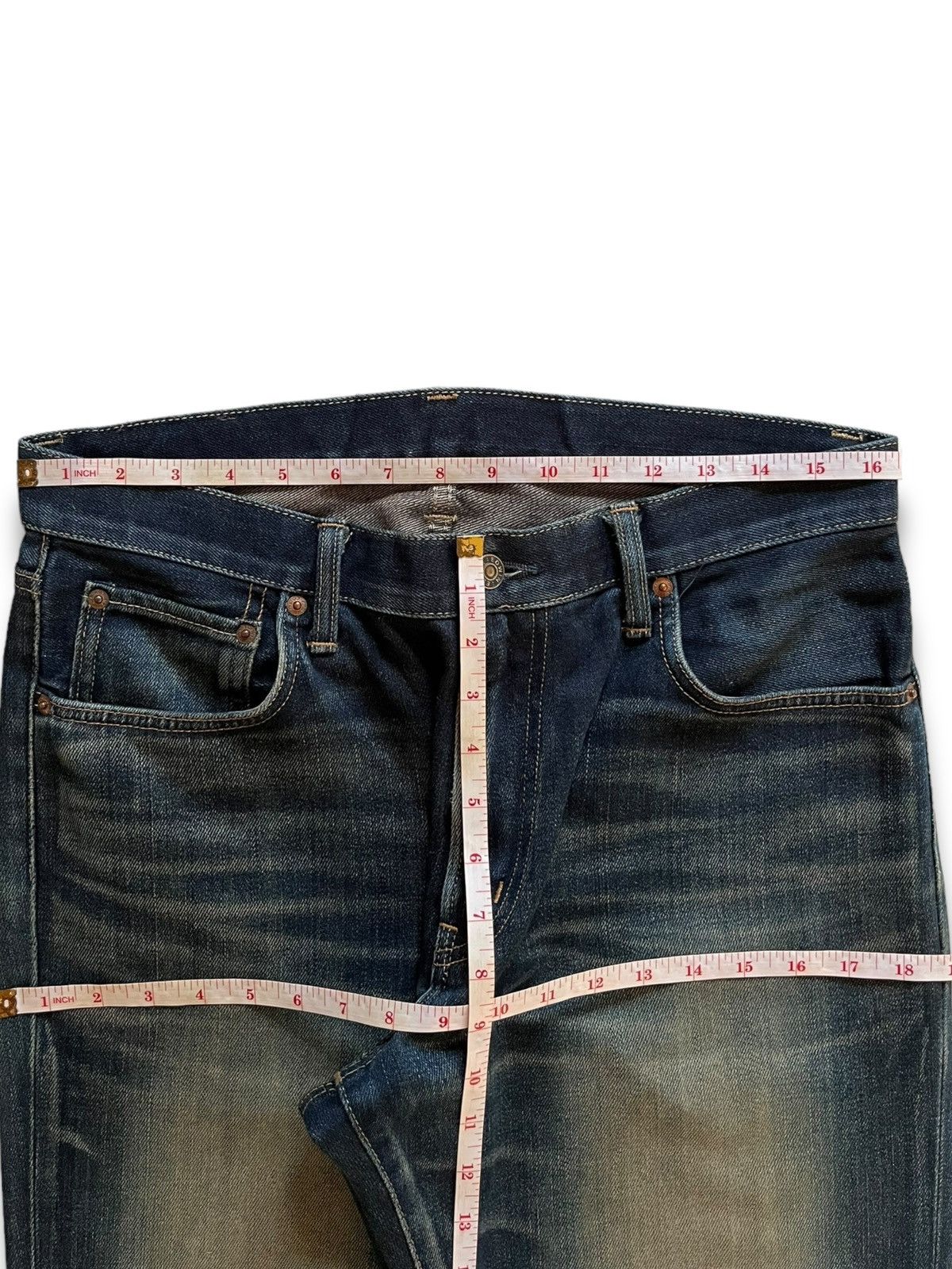 Edwin SALES🔥Vintage Japanese Edwin Mud Wash Distress Loose Jeans Size US 33 - 11 Thumbnail