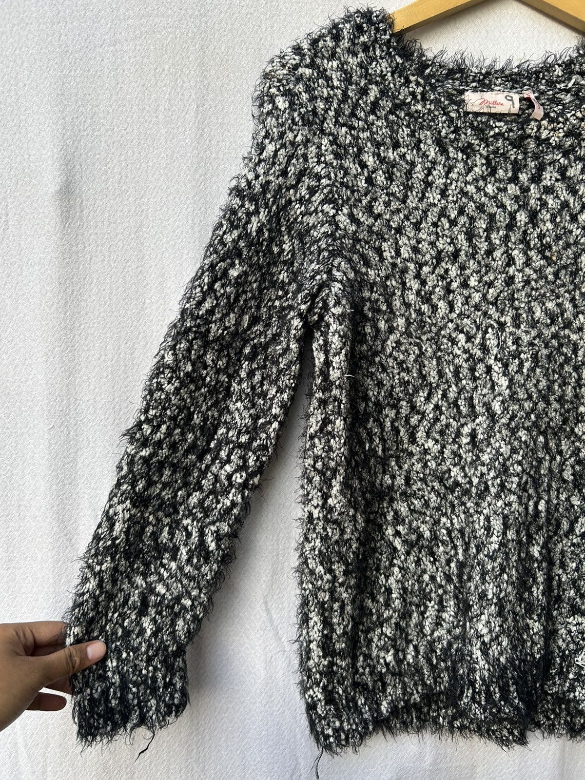 Japanese Brand Milesa Fuzzy Mihair Grunge Knit Avantgarde Styled Size US M / EU 48-50 / 2 - 3 Thumbnail