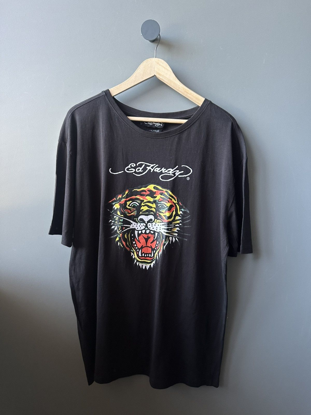 Ed Hardy Ed Hardy Tiger Logo Cotton Tee Size XXL Size US XXL / EU 58 / 5 - 1 Thumbnail