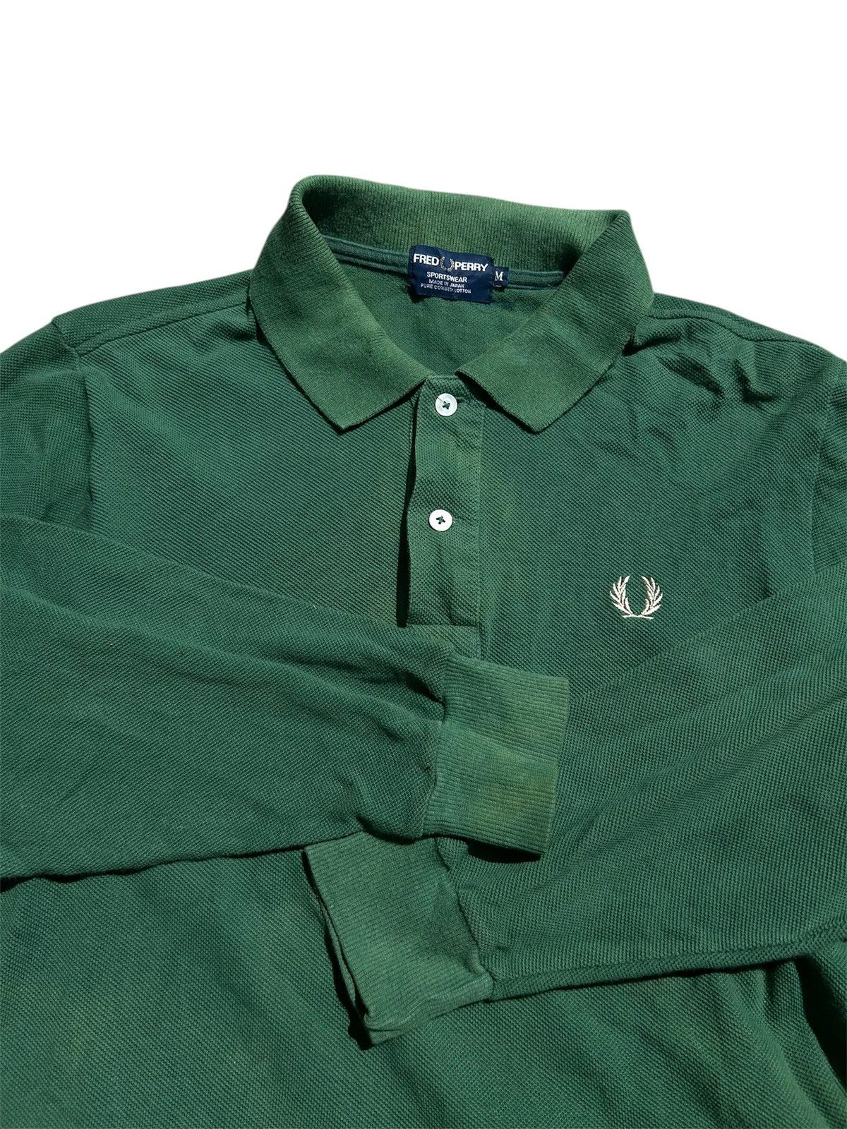 Fred Perry Vintage Fred Perry Longsleeve Polo Shirt Size US M / EU 48-50 / 2 - 2 Thumbnail