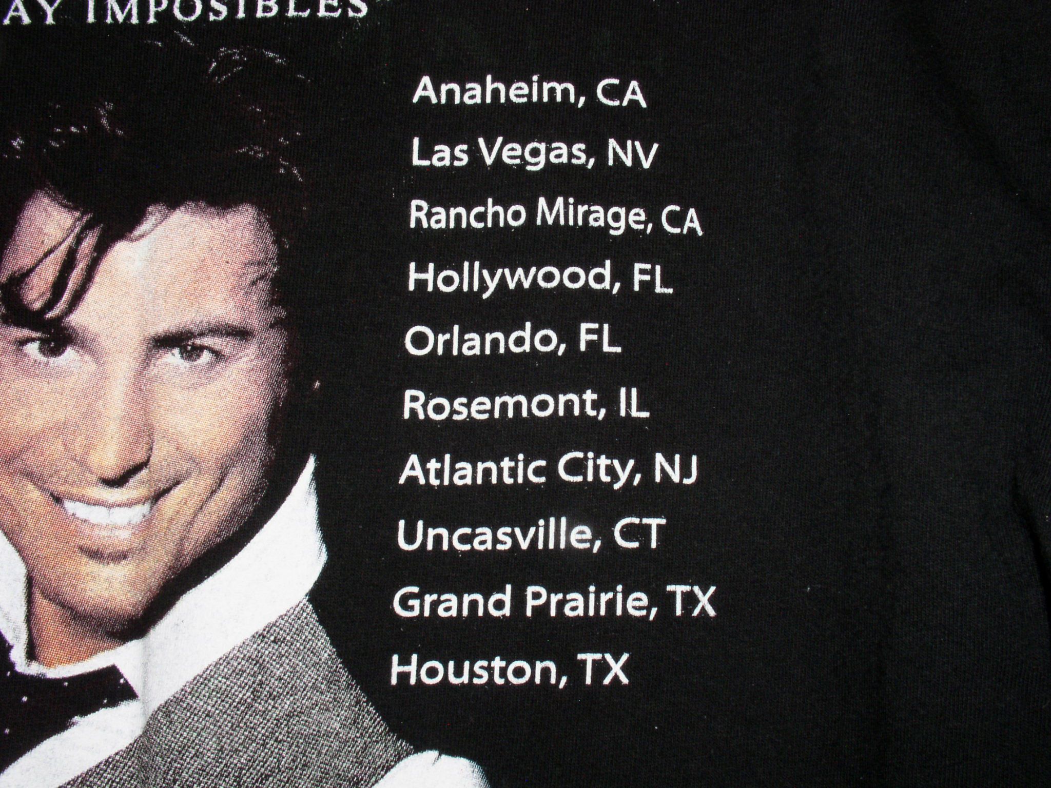 Vintage Chayanne Concert Tour Shirt Vintage 2010 No Hay Imposibles Size US L / EU 52-54 / 3 - 5 Thumbnail